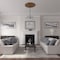Ekena Millwork Sellek Ceiling Medallion (Fits Canopies up to 9"), Hand-Painted Smokey Topaz, 42 1/8"OD x 1 7/8"P CM42SKSTF - alternate 2